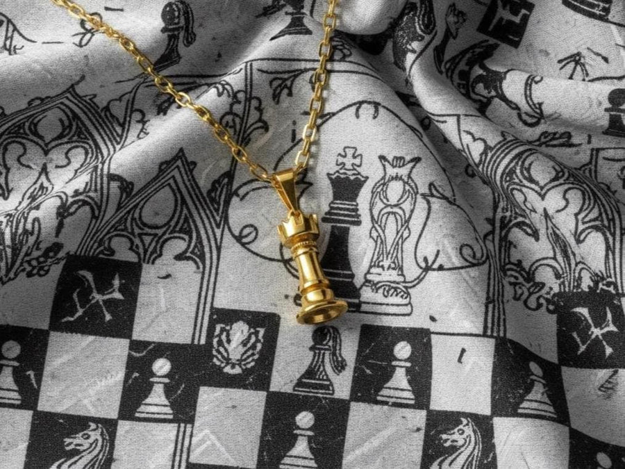 Silver pendant	Chess Pendant	Chess jewelry	Chess piece	Chess lovers	Chess	pendant chess piece	chess piece jewelry	Chess piece necklace	necklace chess	chess figure	Rook	chess Rook (etsy image id: 4700825391)