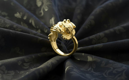 Sterling Silver Cute Dragon Ring, Fantasy Jewelry, Handmade Gift (etsy image id: 7309006771)