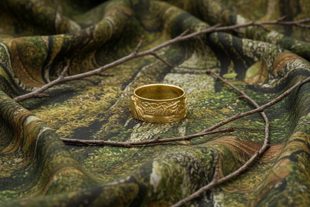 Sterling Silver Forest Scene Ring: Handmade Nature Jewelry (etsy image id: 7309046531)