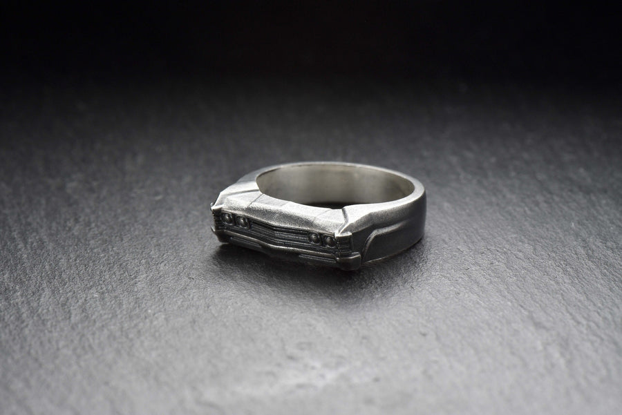 Sterling Silver Chevrolet Impala Ring: Handmade Car Jewelry (etsy image id: 7309126081)