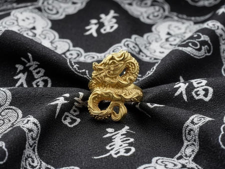 Sterling Silver Asian Dragon Ring, Handmade Dragon Jewelry