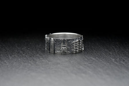 men jewelry	silver ring	Barcelona cityscape	Barcelona ring	Vintage Barcelona	Sagrada Familia	Barcelona-Ring	Bague Barcelone	Spain souvenir	Barcelona souvenir	barcelona	cityscape ring	Shekhtwoman (etsy image id: 7309911489)