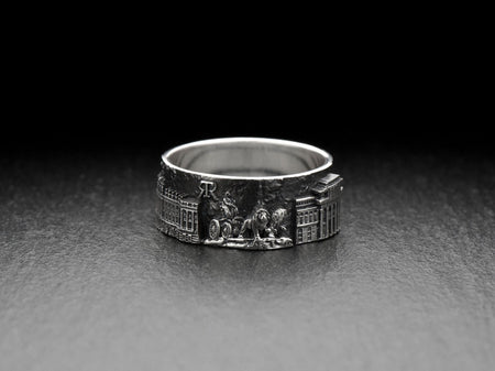 Sterling Silver Madrid Cityscape Ring: Handmade Spain Souvenir (etsy image id: 7322742003)