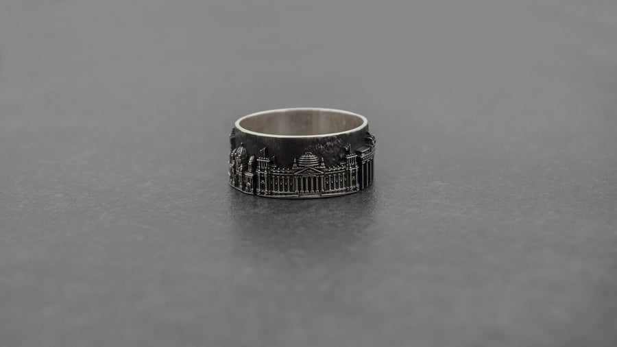 Berlin ring	Berlin cityscape	Berlin jewelry	German souvenir	German jewelry	Reichstag souvenir (etsy image id: 7335649070)