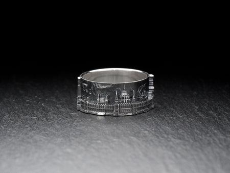Budapest Cityscape		Statement Rings	Homesick	Skyline Rings	City ring	anniversary gift	ring City (etsy image id: 7335881414)