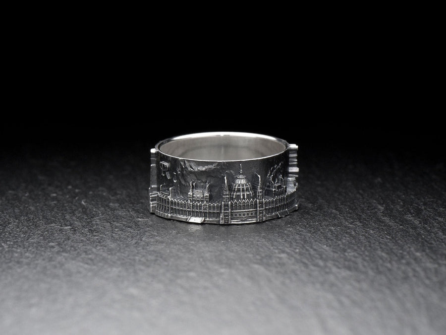 Budapest Cityscape		Statement Rings	Homesick	Skyline Rings	City ring	anniversary gift	ring City (etsy image id: 7335881414)
