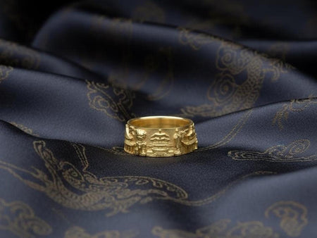 Sterling Silver Beijing Cityscape Ring: Handmade China Jewelry (etsy image id: 7336278964)