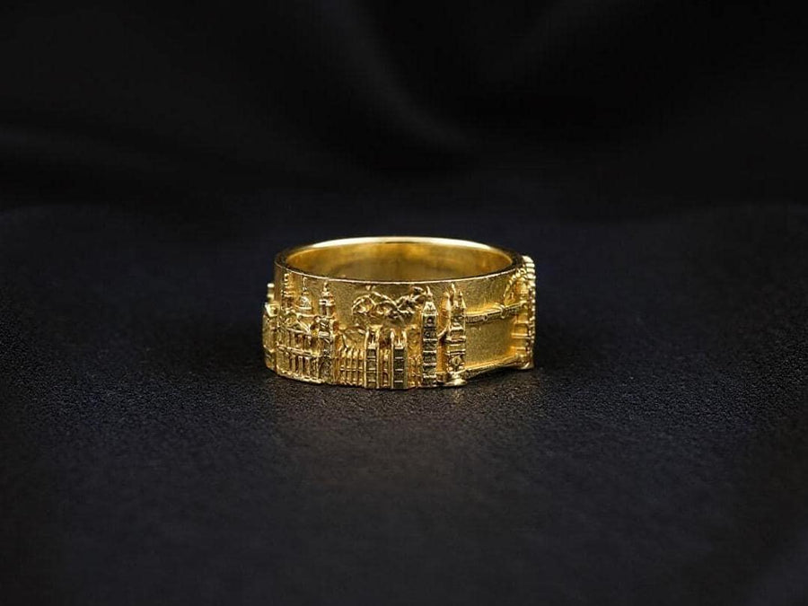 London ring	London skyline	London Eye	Statement Rings	cityscape ring	city ring	travel ring	arteryjewelry	England ring	Architecture design	traveller gift	souvenir ring	london cityscape (etsy image id: 7384504211)