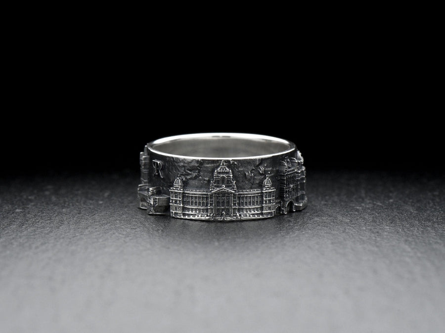 Prague is a city of beautiful landmarks. This ring features the iconic Prague castle, which is the centerpiece of the city and an important symbol. (etsy image id: 7336739032)