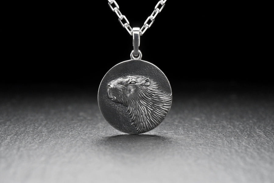 souvenir	silver	Capybara Pendant	silver pendant	jewelry	Capybara	Capybara jewelry	Capybara necklace	animal Pendant	Pendant	Sterling silver	gift	pendant Capybara (etsy image id: 7339144764)