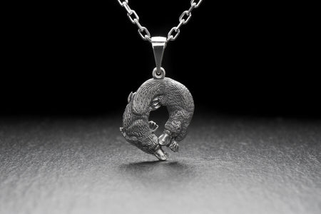 Sterling Silver Platypus Pendant: Handmade Animal Necklace (etsy image id: 7339256000)