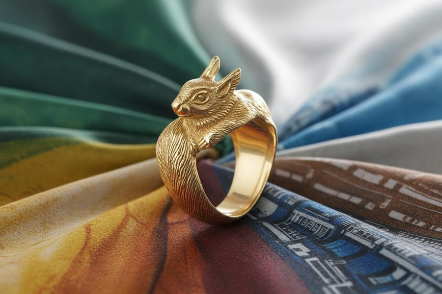 men's gift	animal jewelry	animal ring	silver ring	men gift	Squirrel ring	Squirrel jewelry	Silver Squirrel	Ring with Nuts	Squirrel lover	Eichhörnchen-Ring	bague écureuil	Squirrel
