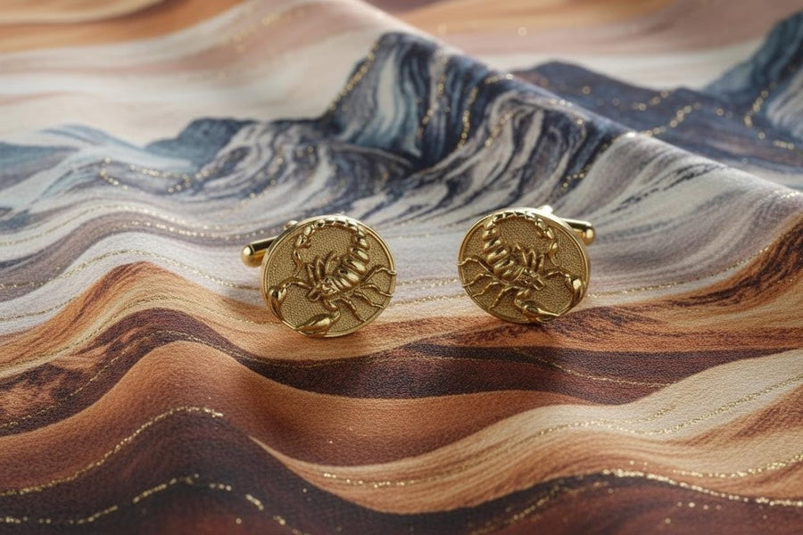 Sterling Silver Scorpion Cufflinks: Handmade Unusual Jewelry Gift (etsy image id: 7400786333)