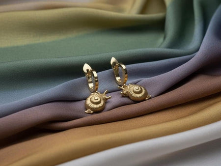 Sterling Silver Snail Earrings: Handmade Animal Jewelry (etsy image id: 7340582644)