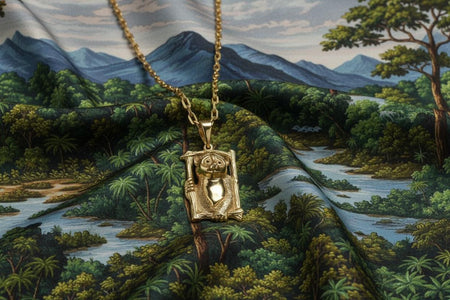 Sterling Silver Lemur Pendant: Handmade Animal Jewelry (etsy image id: 7340626966)