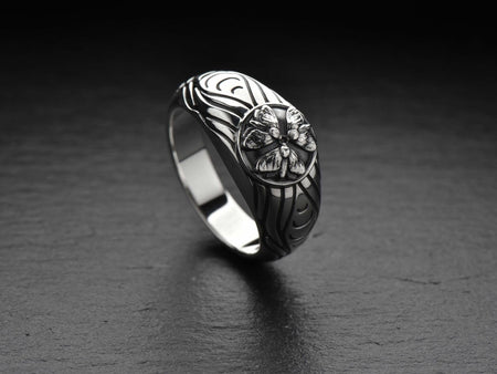 Sterling Silver Moth Ring: Handmade Insect Jewelry, Nature Gift (etsy image id: 7346785280)
