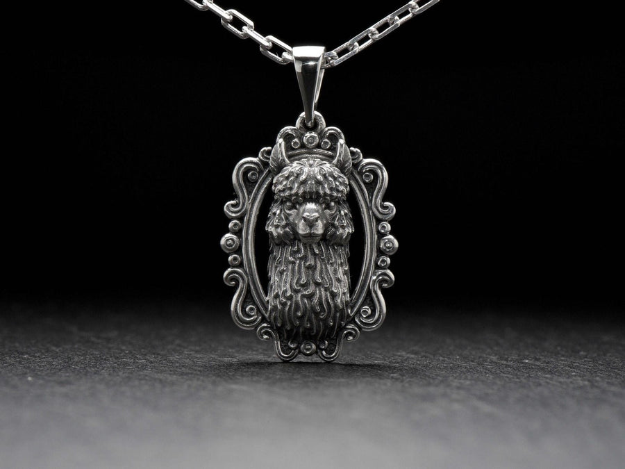 Silver pendant	Pendant Lama	Pendant	Lama	Lama lovers	Sterling silver	silver jewelry	Lama jewelry (etsy image id: 7349140432)