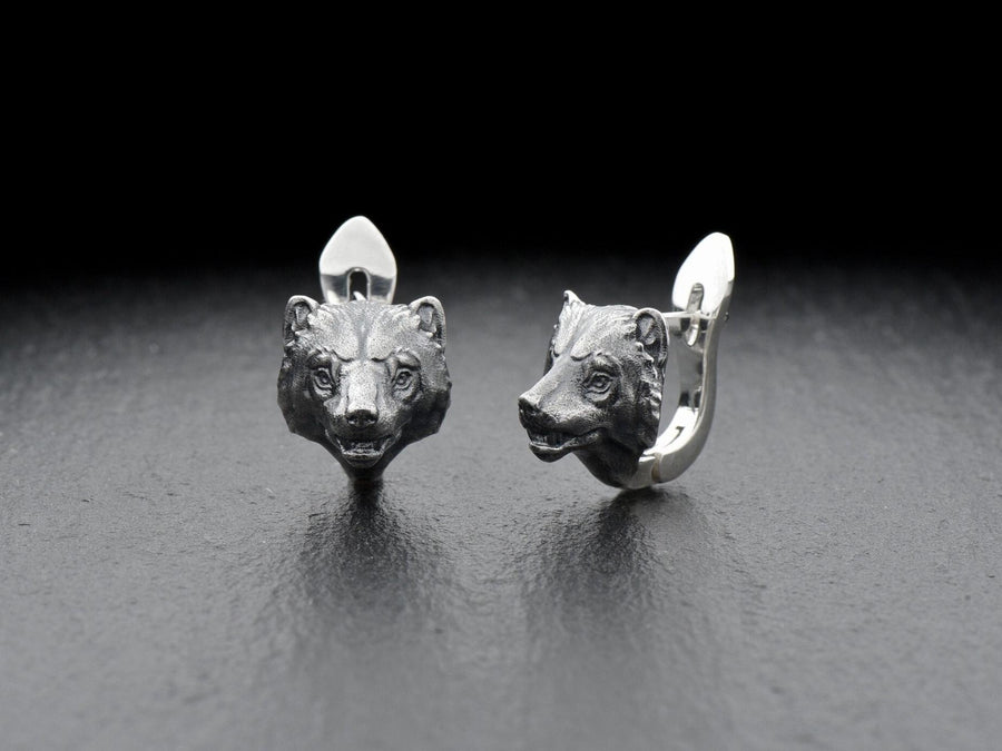 Sterling Silver Wolverine Earrings: Animal Lover Jewelry (etsy image id: 7349562486)