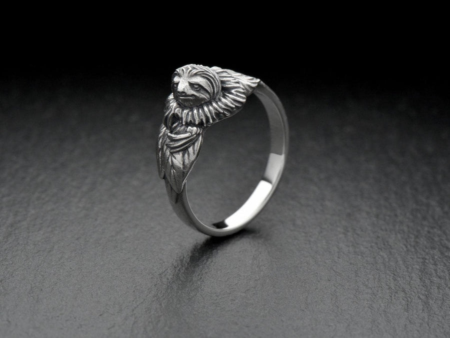 Signet ring	signet silver ring	men ring	men jewelry	Sloth silver ring	Sloth art	Sloth jewelry	zoopolis	animal ring	sloth ring	sloth	australia ring	sloth lover (etsy image id: 7349663400)