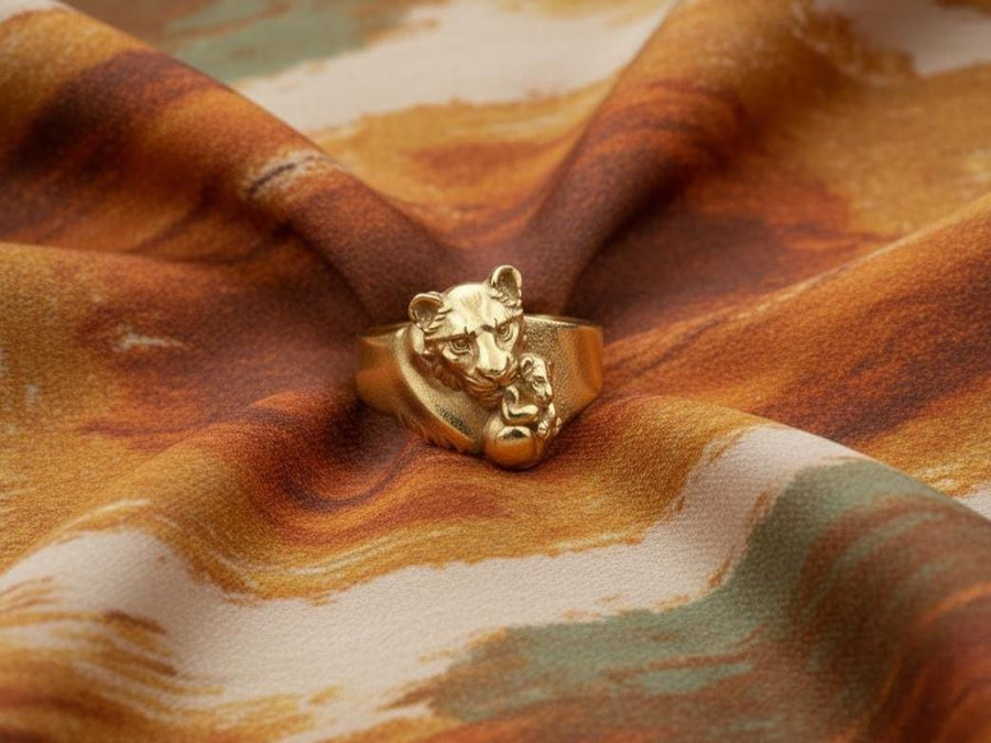 silver signet ring	men ring	men jewelry	women jewelry	women silver ring	Lioness ring	simba	lioness	baby ring	lion king	mother gift	mother	son gift (etsy image id: 7352935366)
