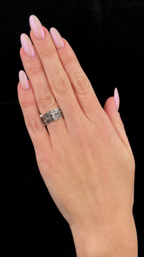 Sterling Silver Greek Gods Ring: Zeus, Poseidon, Hades Brutalist Jewelry (etsy image id: 6165057142)