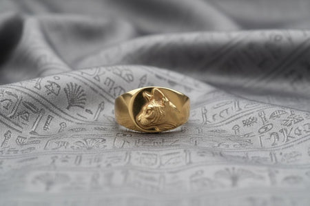 Sterling Silver Sphynx Cat Signet Ring: Handmade Pet Jewelry (etsy image id: 7358471998)