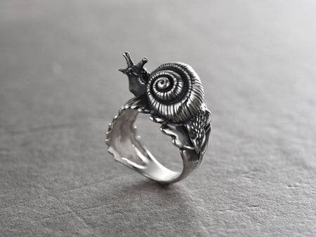Add a touch of charm and sparkle to your look with an our snail ring! (etsy image id: 7360318633)