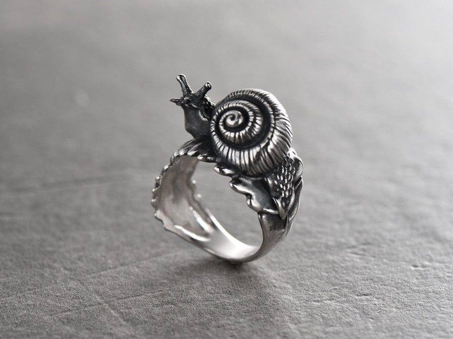 Add a touch of charm and sparkle to your look with an our snail ring! (etsy image id: 7360318633)