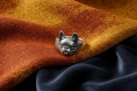 Bulldog Silver Ring – Sterling Dog Lover Jewelry, Loyalty, Strength, and Character Statement Piece