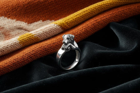 Sterling Silver Jack Russell Ring: Handmade Dog Lover Jewelry