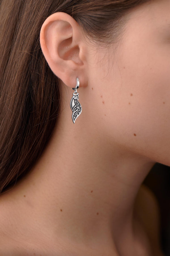 Sterling Silver Celtic Fox Earrings: Animal Lover Jewelry (etsy image id: 5567351989)