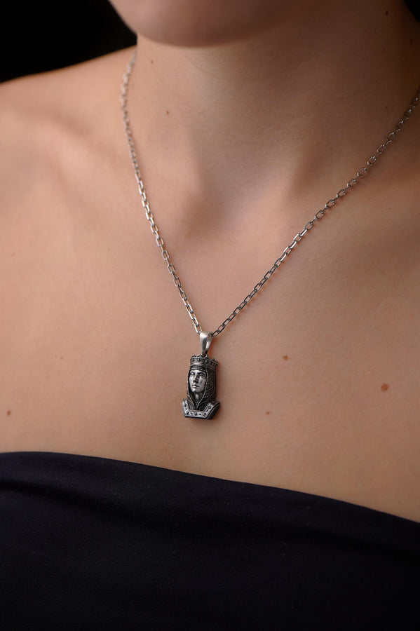 Knight necklace	Medieval pendant	Crusaders pendant	silver pendant	knight gift	cross pendant	templar knight	gothic jewelry	gothic pendant	gift for her	Silver Pendant Queen	Pendant Queen	Queen jewelry