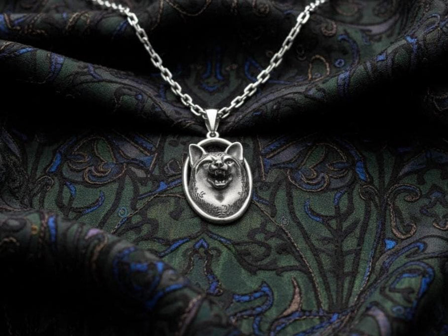 Sterling Silver Fox Pendant – Playful Animal Necklace for Nature Lovers