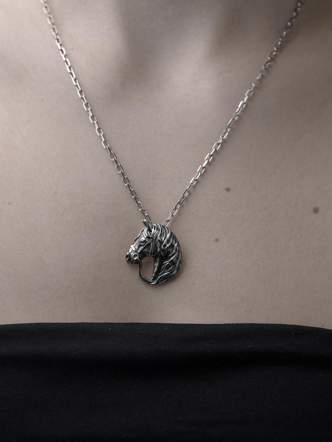 Do you consider yourself a horse lover? We have a unique jewelry for you. Have you ever wanted to wear your favorite animal, as alive but in silver, on your chest? (etsy image id: 4370830571)