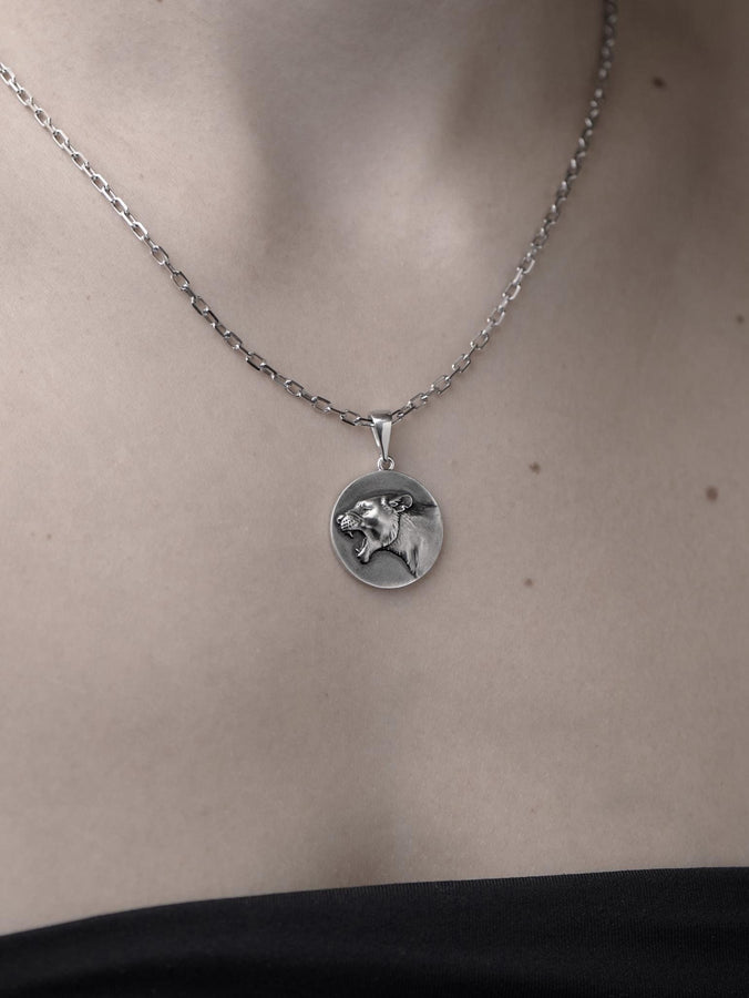 Lion silver pendant	Lion's head jewelry	Lion's head silver	brutal pendant	animal jewelry	nature jewelry	Lioness pendant	Lioness silver head	Lioness head	Lioness souvenir	lion pendant	pendant	lioness (etsy image id: 7420387075)