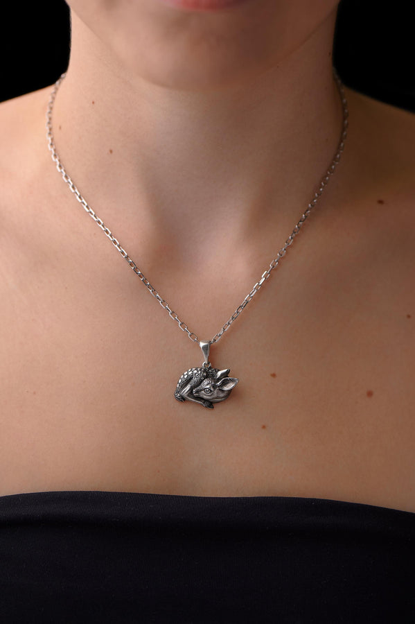 Silver pendant	Silver Pendant Deer	Pendant Deer	Deer	Deer jewelry	Pendant	Silver jewelry	gift for her	gift	Sterling silver	animal jewelry	animal pendant	animal (etsy image id: 4668315718)