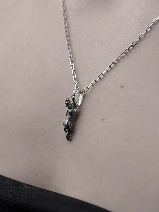 brutal pendant	nature jewelry	Panther pendant	panther	black panther	jaguar jewelry (etsy image id: 4248107471)