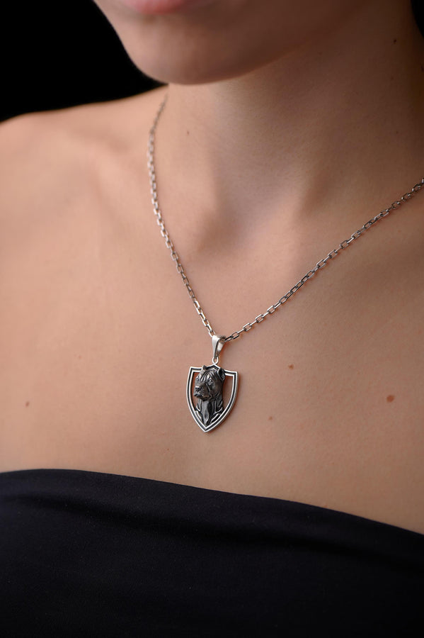 Sterling Silver Pendant Staffordshire Terrier, Necklace Dog, Handmade Dog Jewelry, Animal Pendant, Dog Lovers Gift, Staffordshire Necklace (etsy image id: 7372845956)