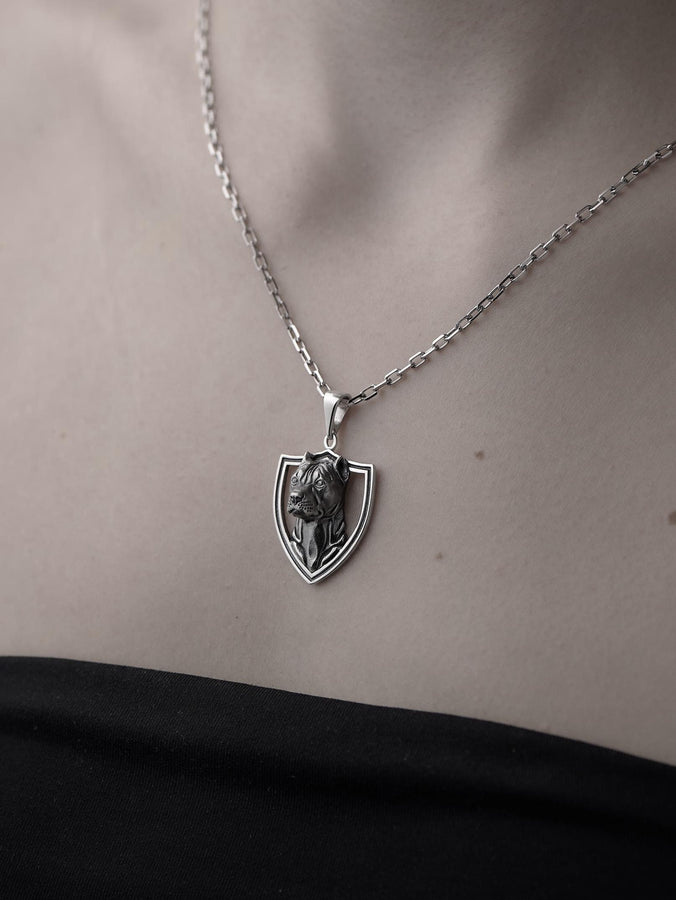 Sterling Silver Pendant Staffordshire Terrier, Necklace Dog, Handmade Dog Jewelry, Animal Pendant, Dog Lovers Gift, Staffordshire Necklace (etsy image id: 7372845956)