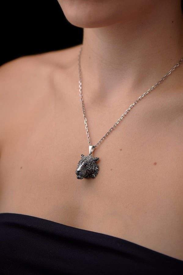 The tiger is a symbol of strength, energy and fearlessness, and this pendant will be a great gift for anyone who loves bright and memorable jewelry.

Tiger head pendant	Tiger necklace	Tiger lover	tiger gift	tiger lover necklace tiger	silver tiger