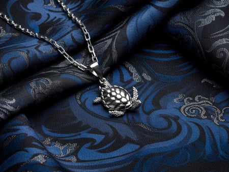 Turtle Pendant Silver – Sterling Silver Sea Turtle Necklace | Symbol of Wisdom, Serenity, and Ocean Spirit Jewelry (etsy image id: 7373010906)
