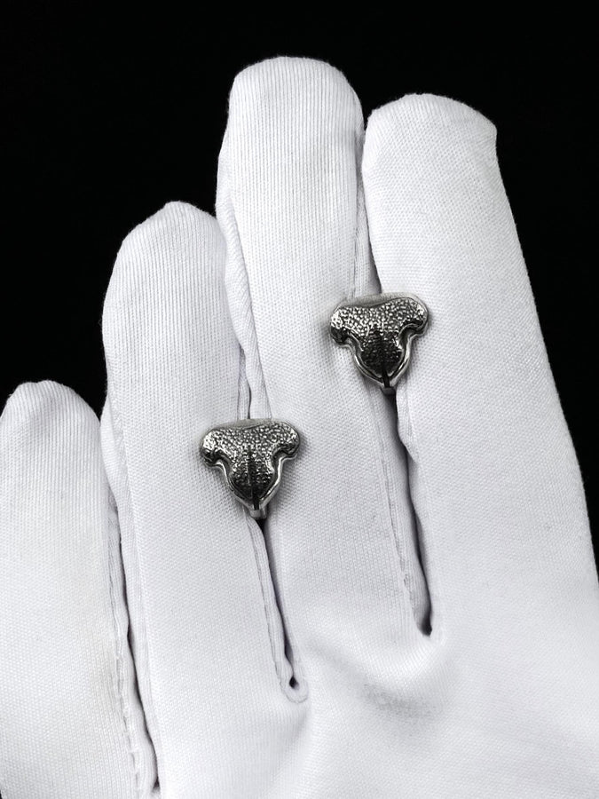 Cat Nose Earrings Silver – Sterling Silver Feline Nose Studs | Minimalist Animal Lover Jewelry, Subtle Cat Charm (etsy image id: 7373616758)