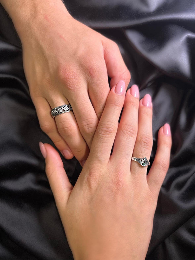 Handmade Oxidized Sterling Silver Gothic Ring: Medieval Jewelry (etsy image id: 7375527992)