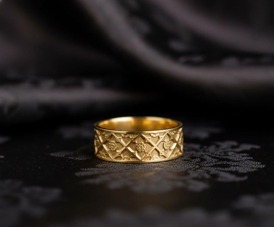 Step into the mystical world of knights and castles with our captivating Medieval Gothic Ring! Crafted with the utmost attention to detail, this ring embodies the grandeur and mystery of the medieval era. Each piece is handcrafted by skilled artisans, ensuring a unique and timeless treasure for your collection. Whether you're a history enthusiast, a fantasy lover, or simply appreciate the beauty of artisanal jewelry, this ring is sure to capt (etsy image id: 7423388513)