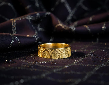 Oxidized Sterling Silver Gothic Ring: Handmade Medieval Jewelry (etsy image id: 7376795126)