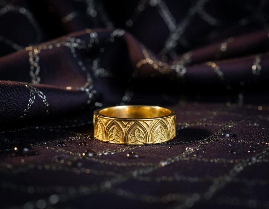 Oxidized Sterling Silver Gothic Ring: Handmade Medieval Jewelry (etsy image id: 7424756295)