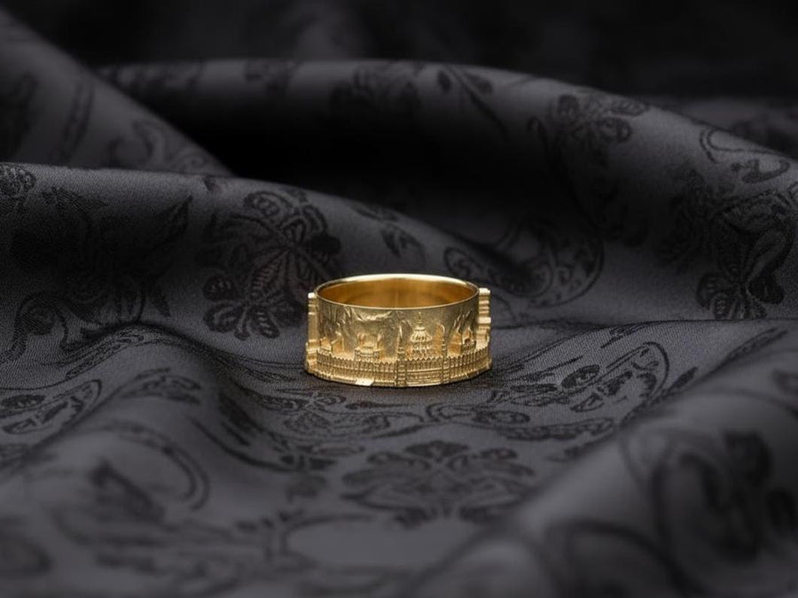 Budapest Cityscape		Statement Rings	Homesick	Skyline Rings	City ring	anniversary gift	ring City (etsy image id: 7335881414)