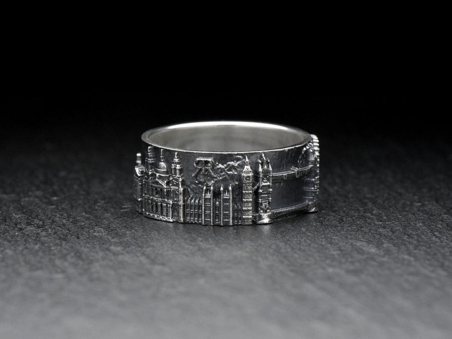 London ring	London skyline	London Eye	Statement Rings	cityscape ring	city ring	travel ring	arteryjewelry	England ring	Architecture design	traveller gift	souvenir ring	london cityscape (etsy image id: 7384504211)