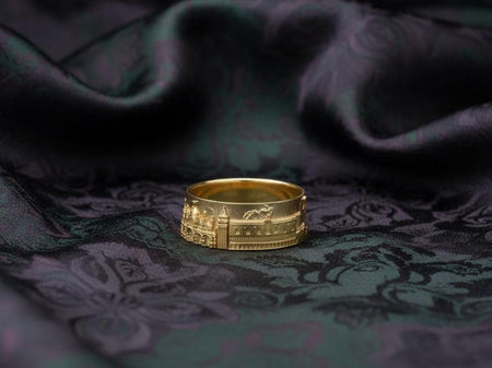 Handmade Sterling Silver Venice Ring: Italy Cityscape Jewelry (etsy image id: 7384594229)