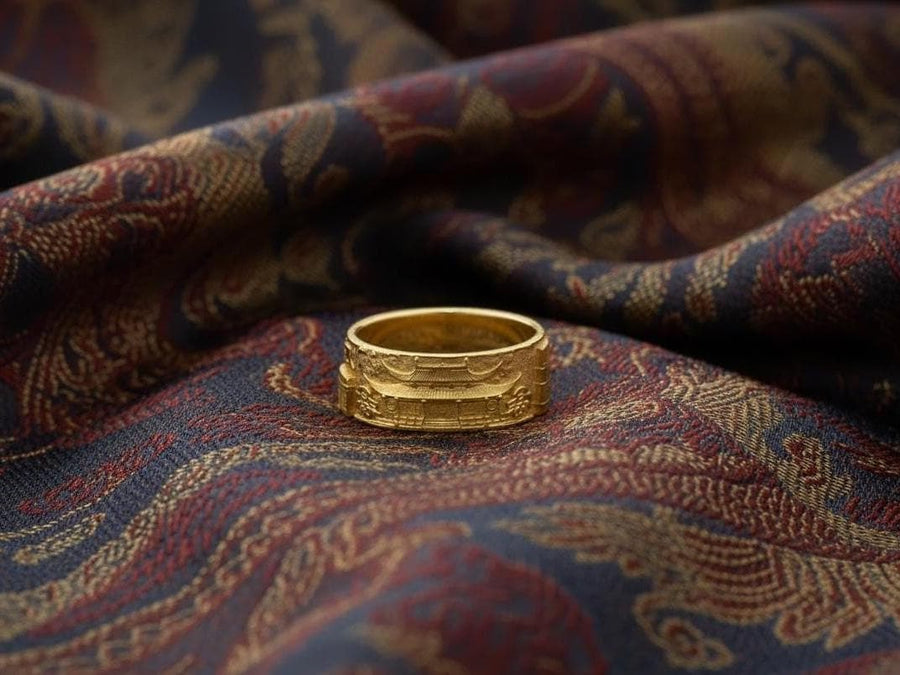 Sterling Silver Shanghai Cityscape Ring: Architecture Travel Souvenir (etsy image id: 7384616943)